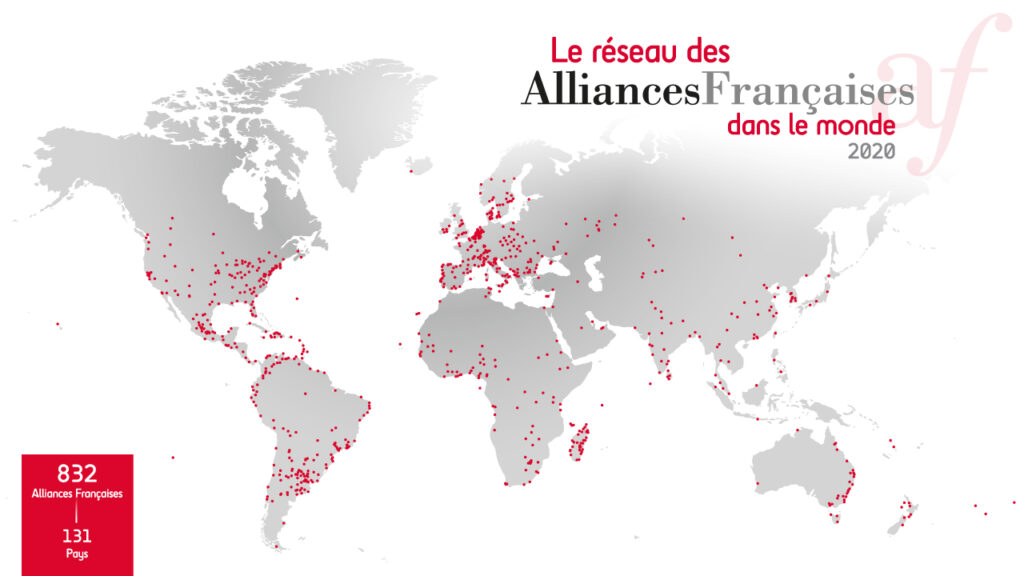 Map of Alliance Française network